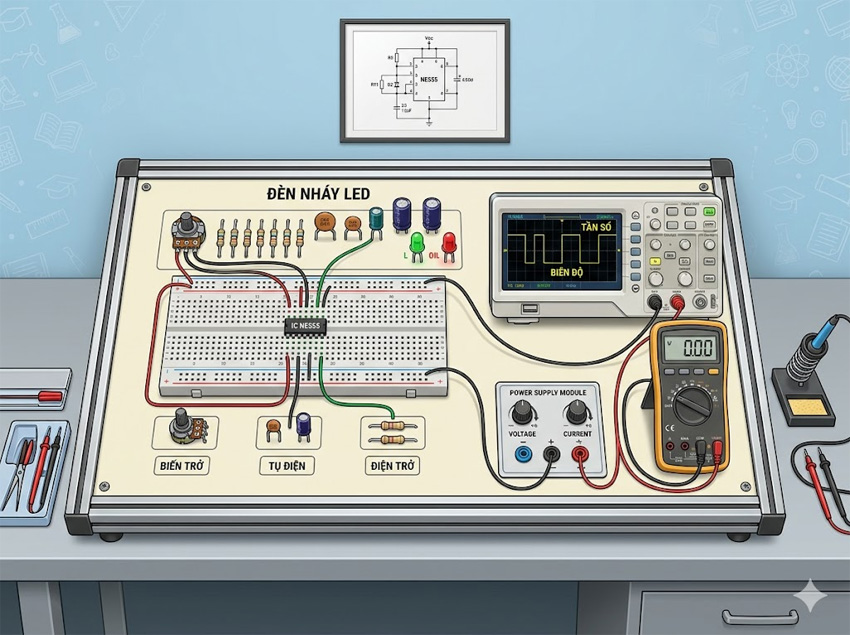 Mô hình thực hành điện tử