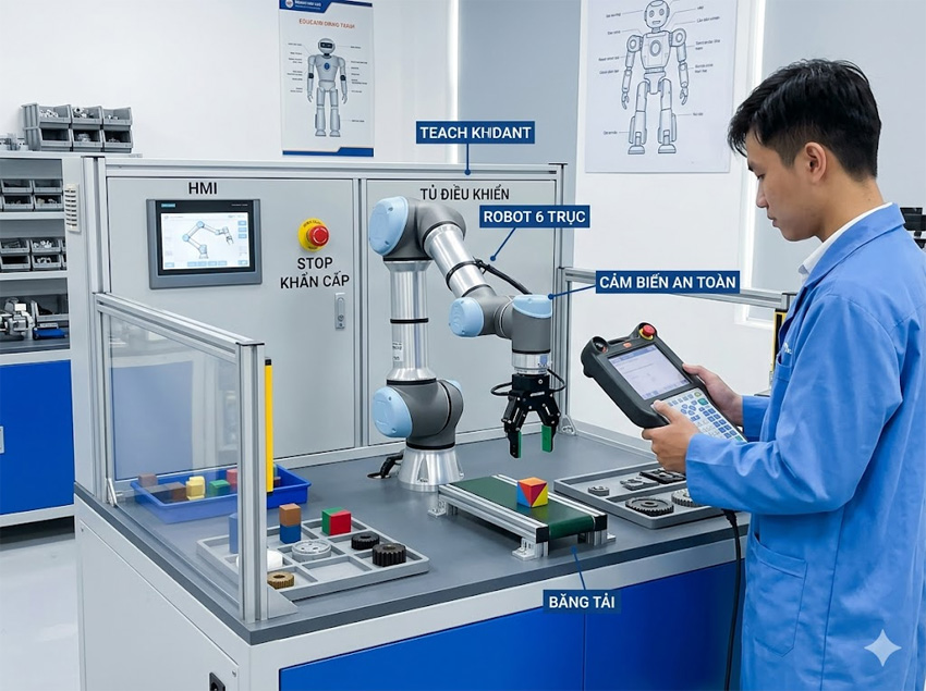 Mô hình thực hành Robot công nghiệp