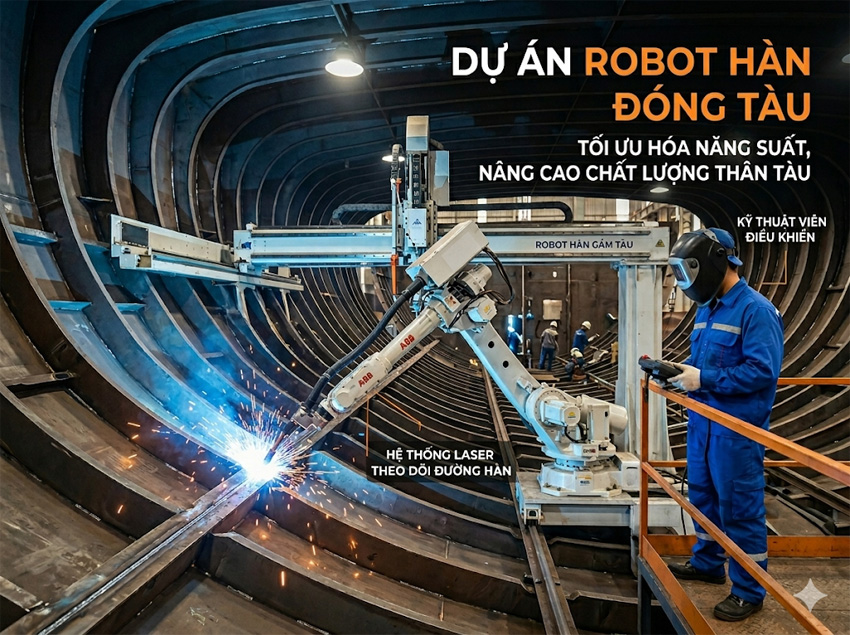 Dự án Robot HÀN trong sản xuất đóng tàu
